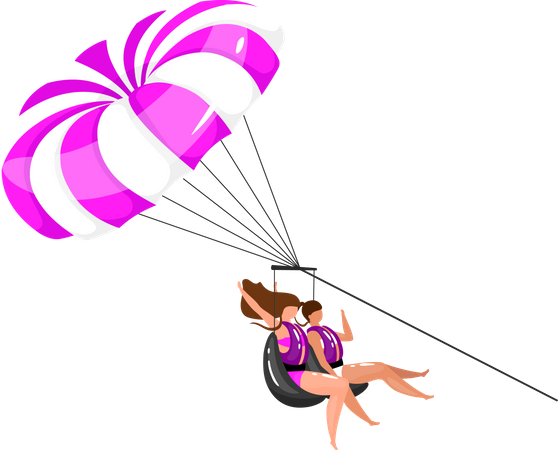 Parasailing  Ilustración