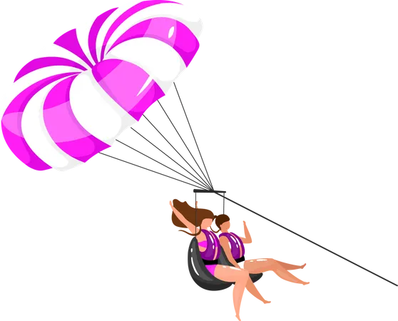 Parasailing  Ilustración