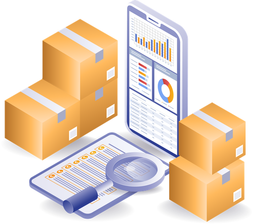 Parcel delivery business analysis  Illustration