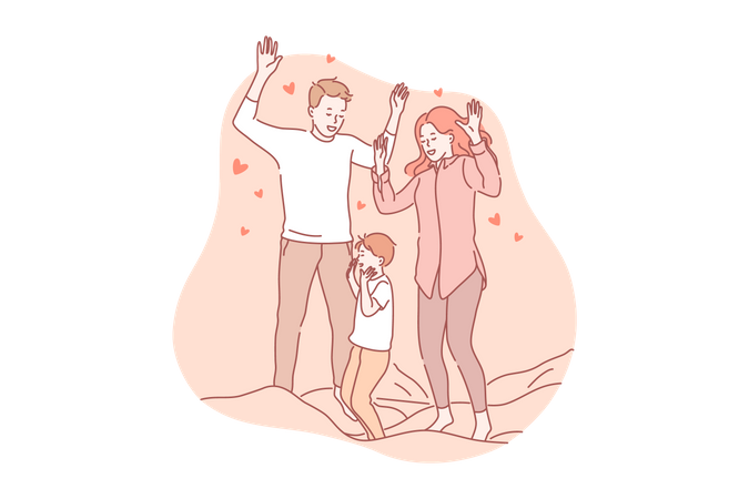 Parenthood is great responsibility  일러스트레이션