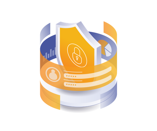 Password data analysis data security  Illustration