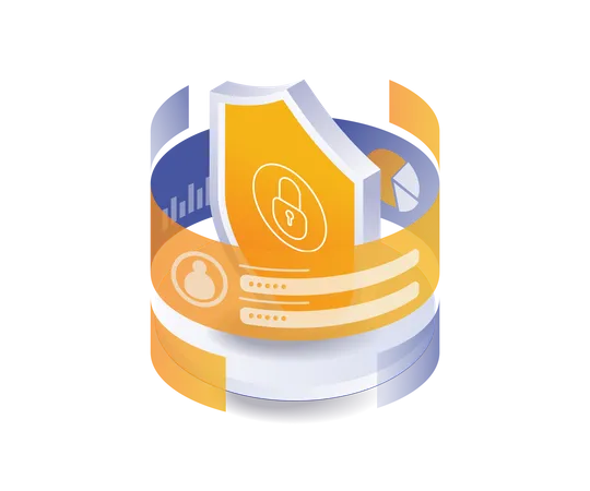 Password data analysis data security  Illustration