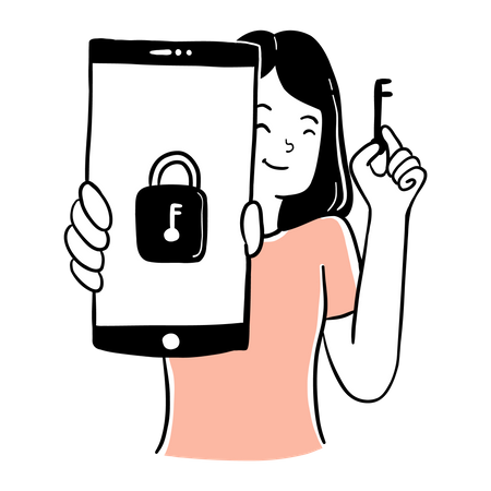 Password Protection  Illustration