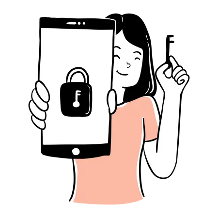 Password Protection  Illustration