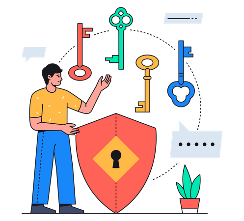 Password protection  Illustration