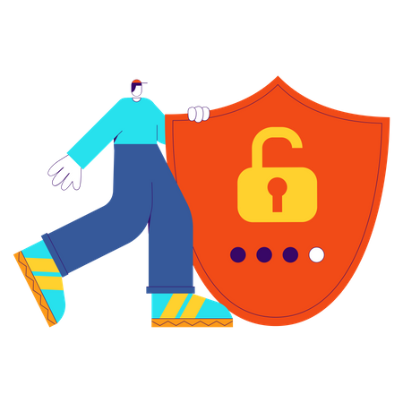 Password protection  Illustration