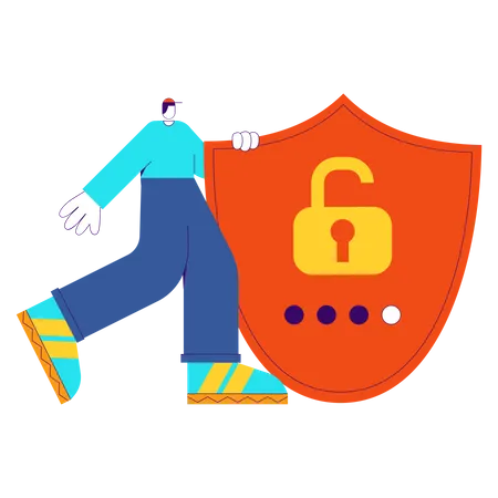 Password protection  Illustration