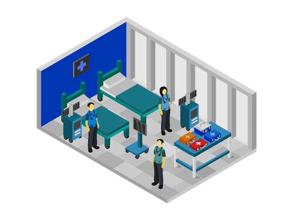 Patient room  イラスト