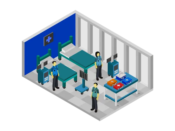 Patient room  イラスト