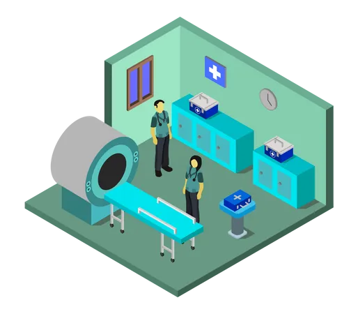 Patient room  Illustration