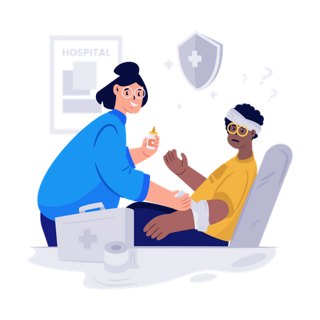 Patient Treatment  Illustration