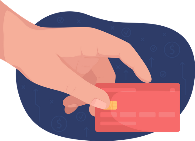 Payment by credit card  Illustration