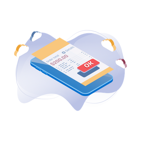 Payment screen  イラスト