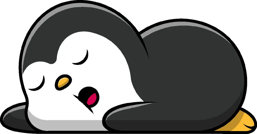 Penguin Sleeping  イラスト