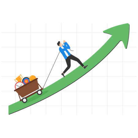 Personal skill development for career growth  Illustration