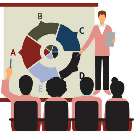 Personnes en réunion de conférence  Illustration