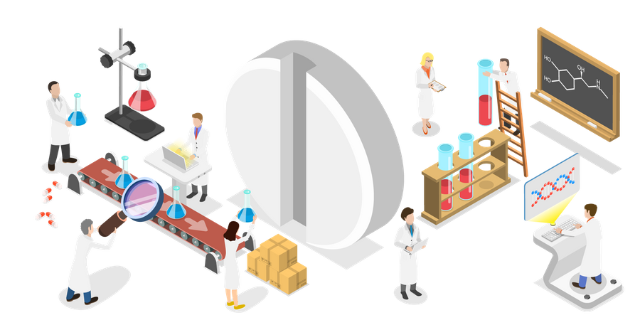 Pharmaceutical Industry  Illustration