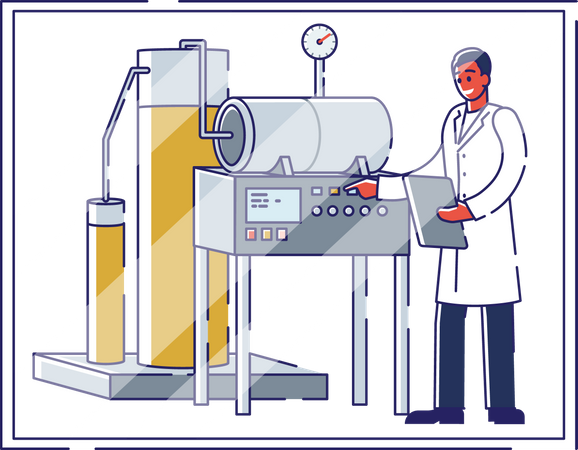 Pharmaceutical manufacturing unit  Illustration