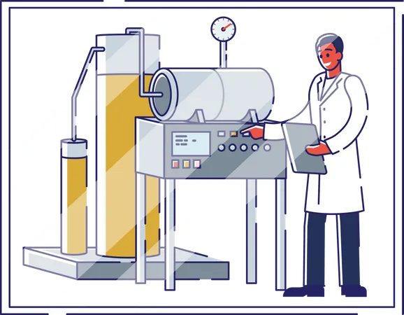 Pharmaceutical manufacturing unit  Illustration