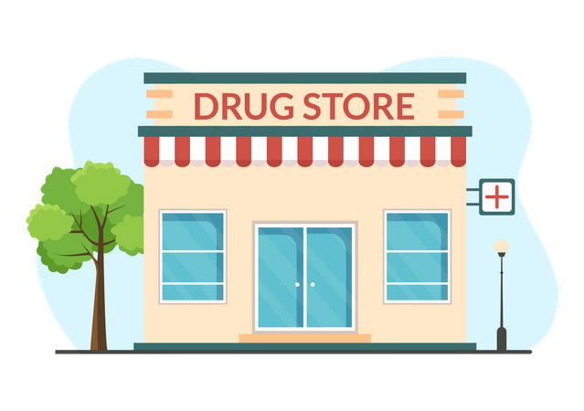 Pharmacy Shop  Illustration