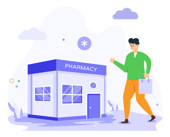 Pharmacy Store  Illustration