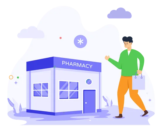 Pharmacy Store  Illustration