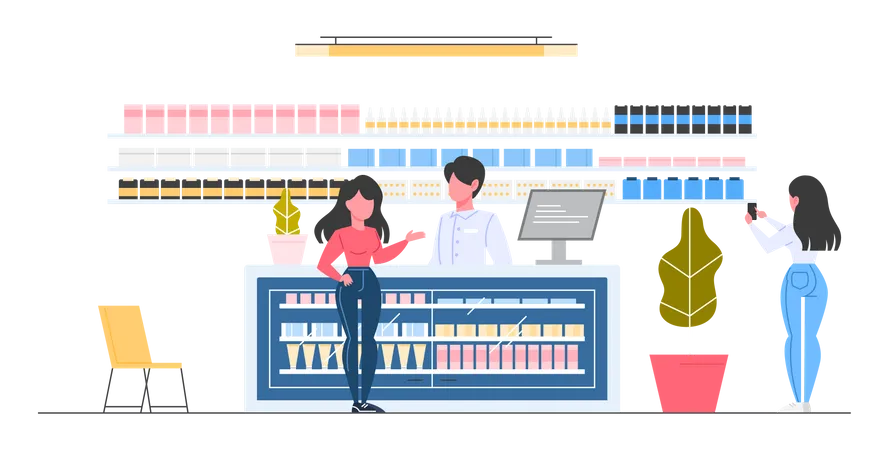 Pharmacy Store  Illustration