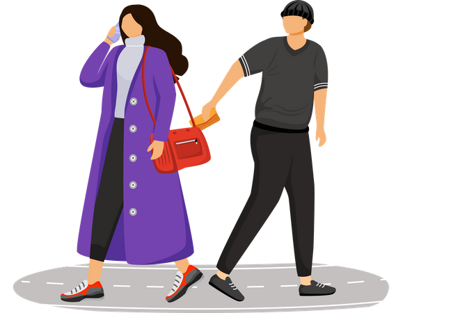 Pickpocketing  Illustration