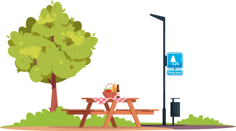 Picnic area  Illustration