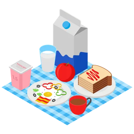 Picnic Food  Illustration