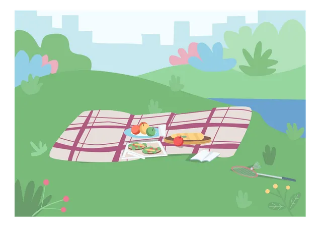 Picnic spot  Illustration