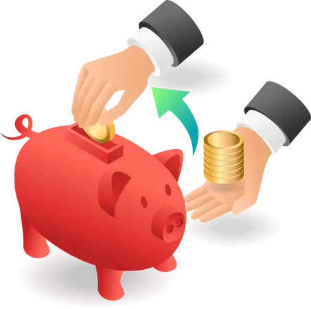 Piggy Bank  Illustration