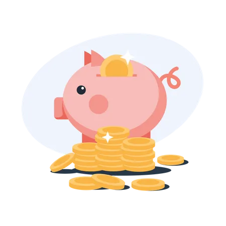 Piggy Bank  Illustration