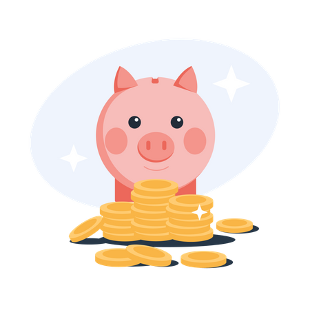 Piggy Bank  Illustration