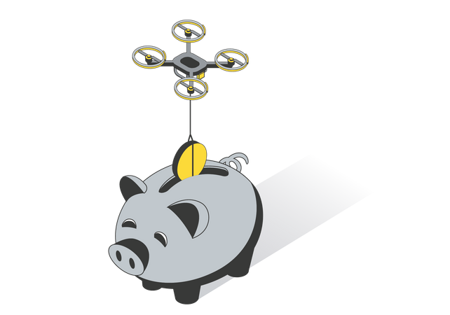 Piggy Bank Savings  Illustration