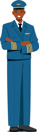 Pilot of Airplane  Illustration