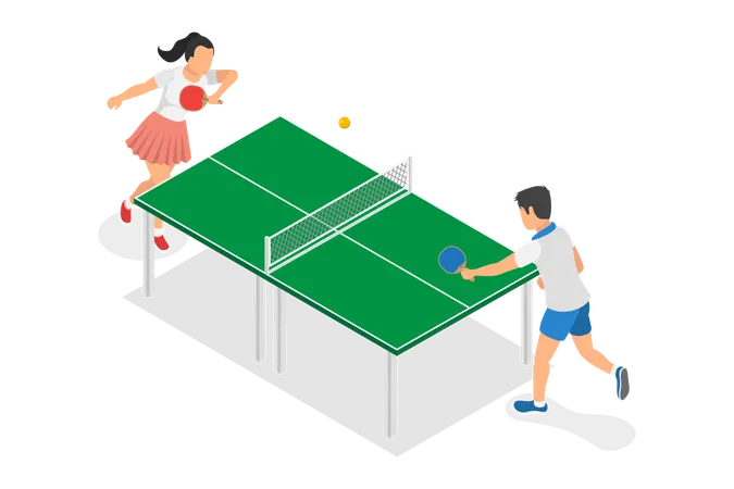 Ping Pong Tournament  Illustration