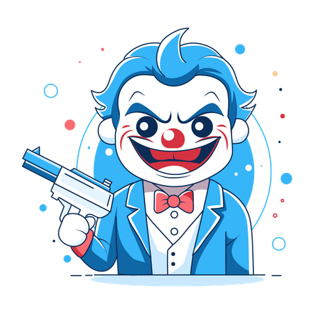 Pistolet de clown  Illustration