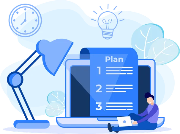 Plan d'entreprise  Illustration