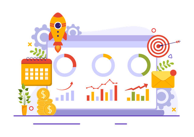 Planning marketing  Illustration