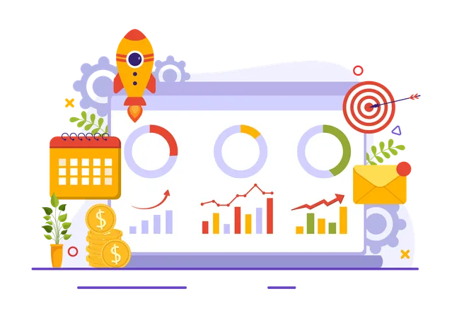 Planning marketing  Illustration