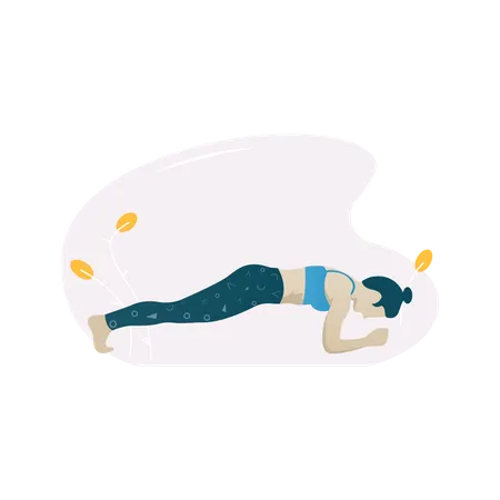 Plank exercise  일러스트레이션