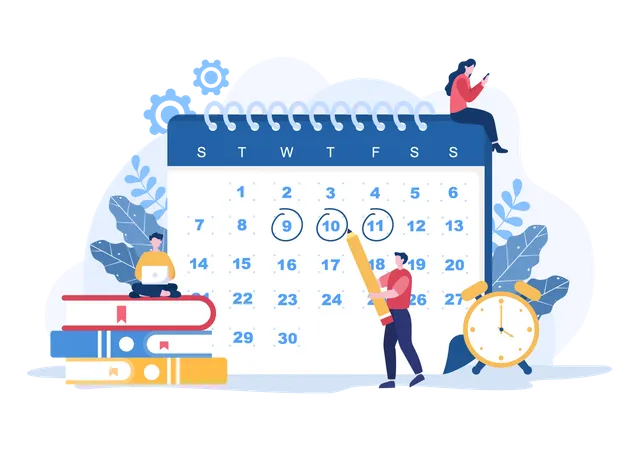 Calendrier de planification  Illustration