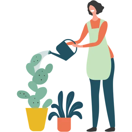 Plant care taker  Illustration