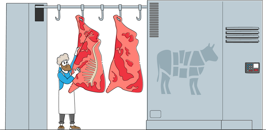 Plant Manufacture and Butchery Industry  Illustration