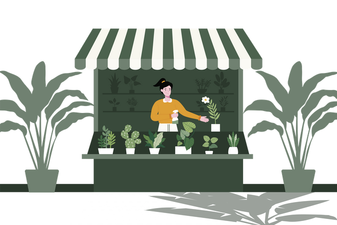 Plant Shop  Illustration