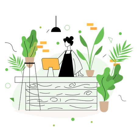 Plant Store  Illustration