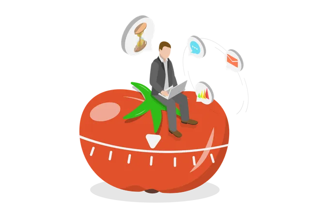 Technique Pomodoro  Illustration