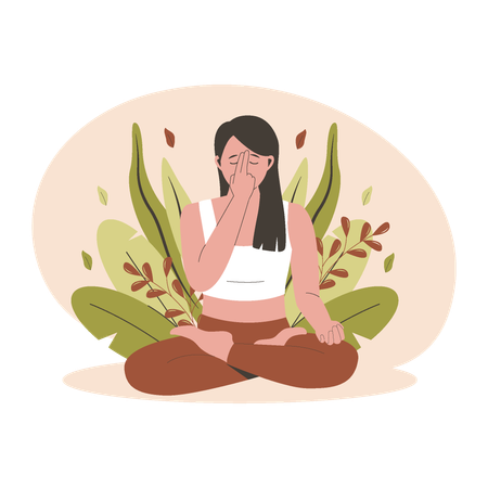 Pranayama  Illustration