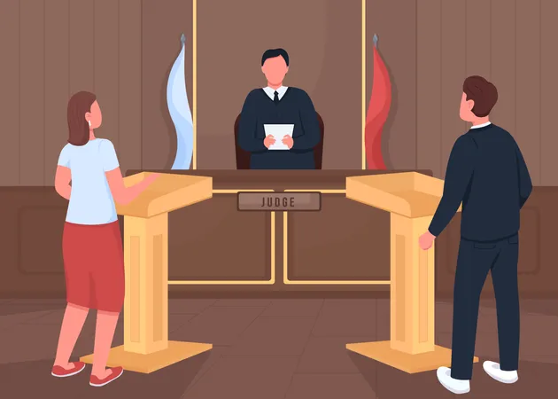 Procedimiento judicial  Ilustración